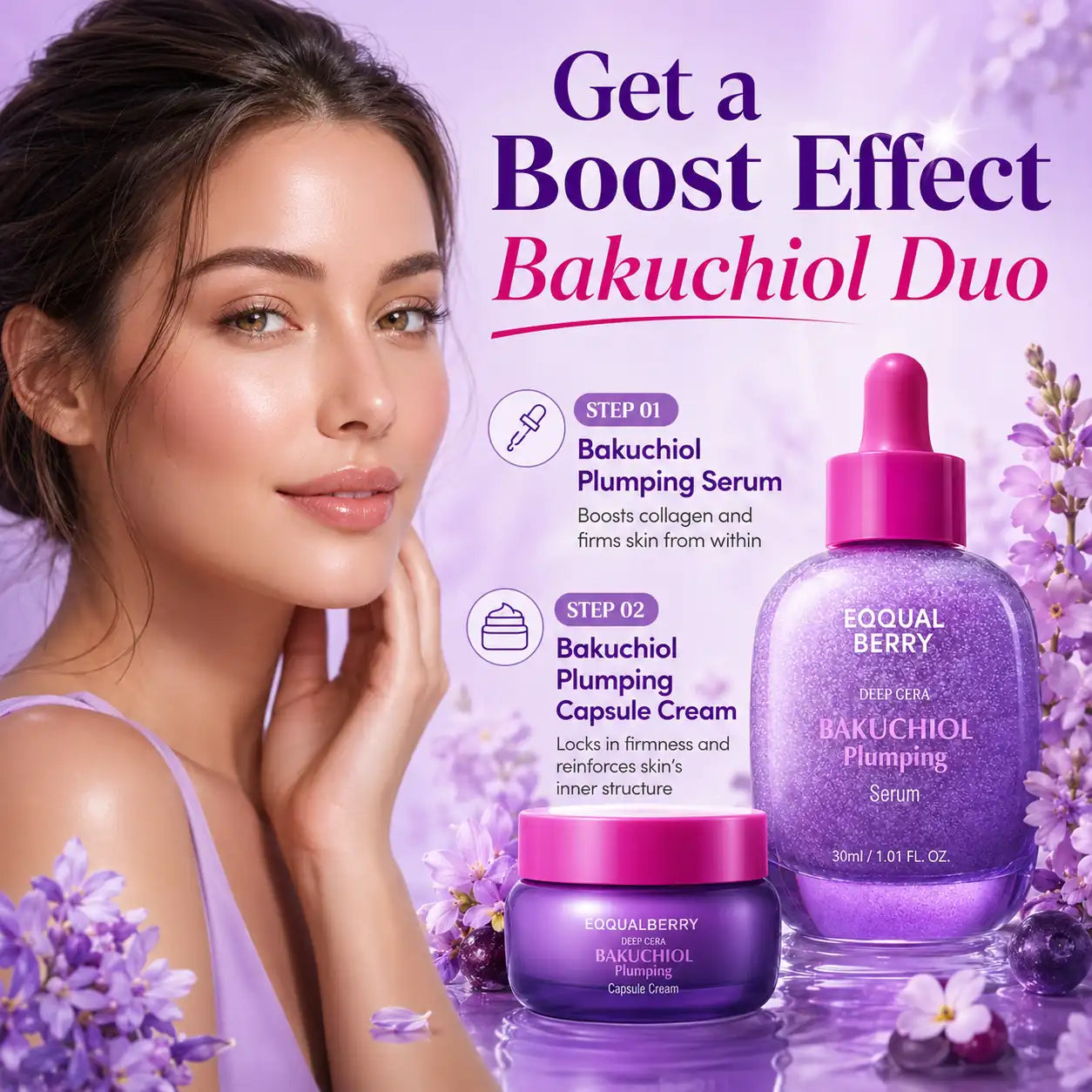 EQQUALBERRY Bakuchiol Plumping Serum 30ml
