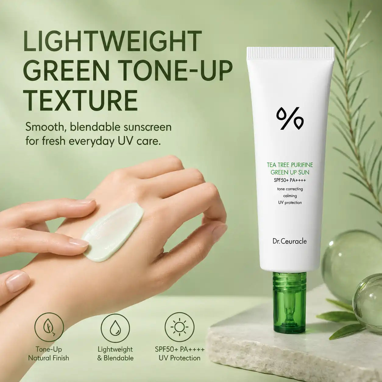 Dr. Ceuracle Tea Tree Purifine Green Up Sun 50ml