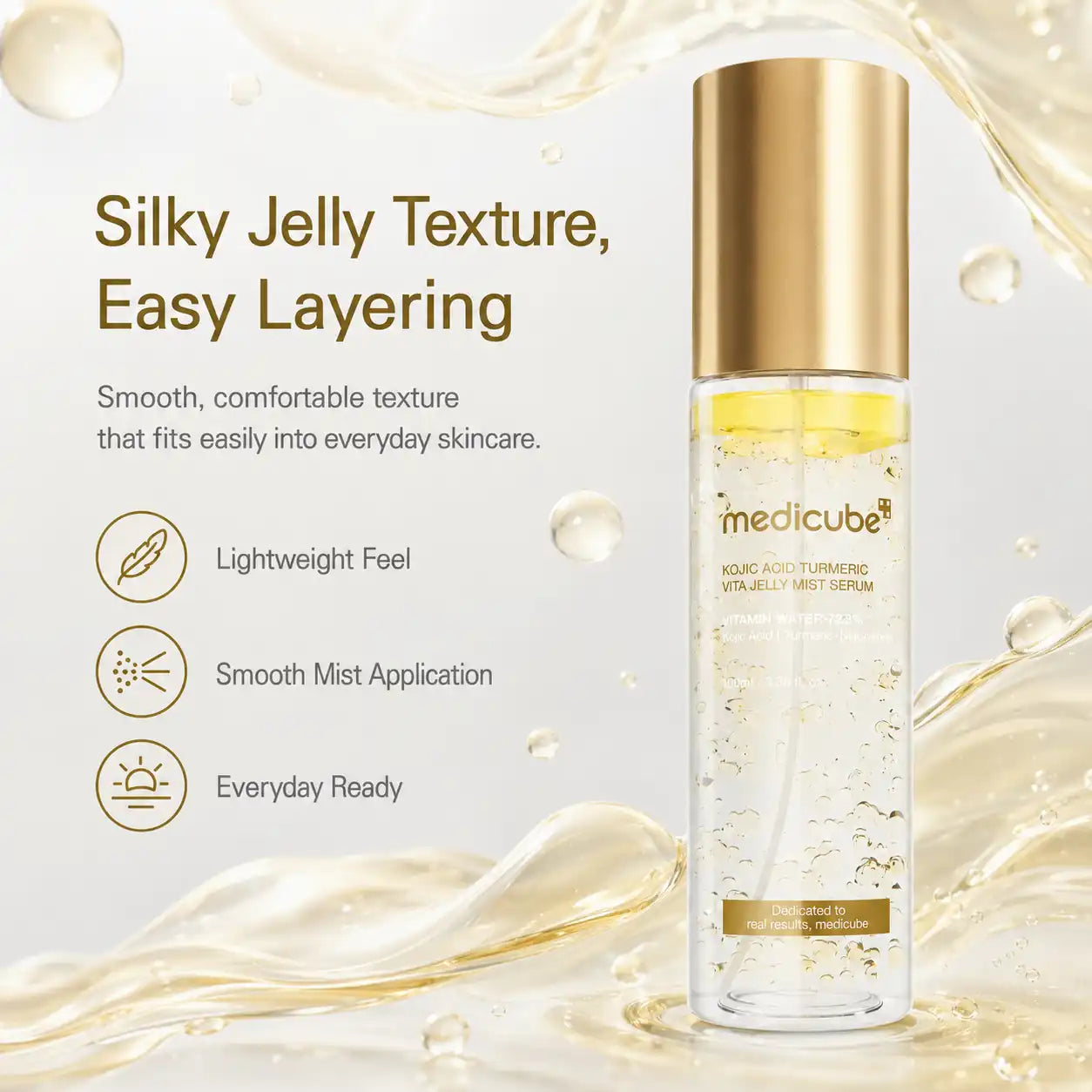 Medicube Kojic Acid Turmeric Vita Jelly Mist Serum 100ml