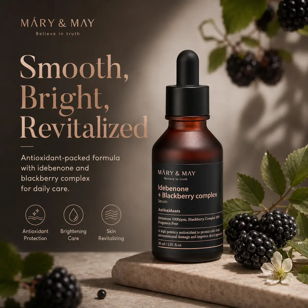 Mary&May Idebenone + Blackberry Complex Serum 30ml