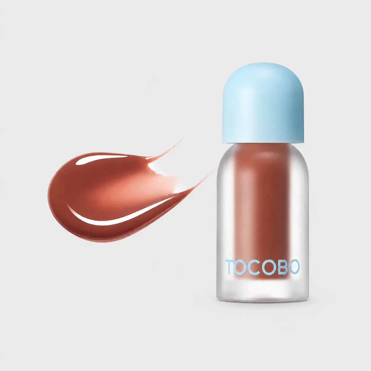 Tocobo Juicy Berry Plumping Lip Oil clear shade swatch