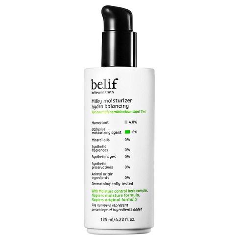 belif Milky Moisturizer texture on hand