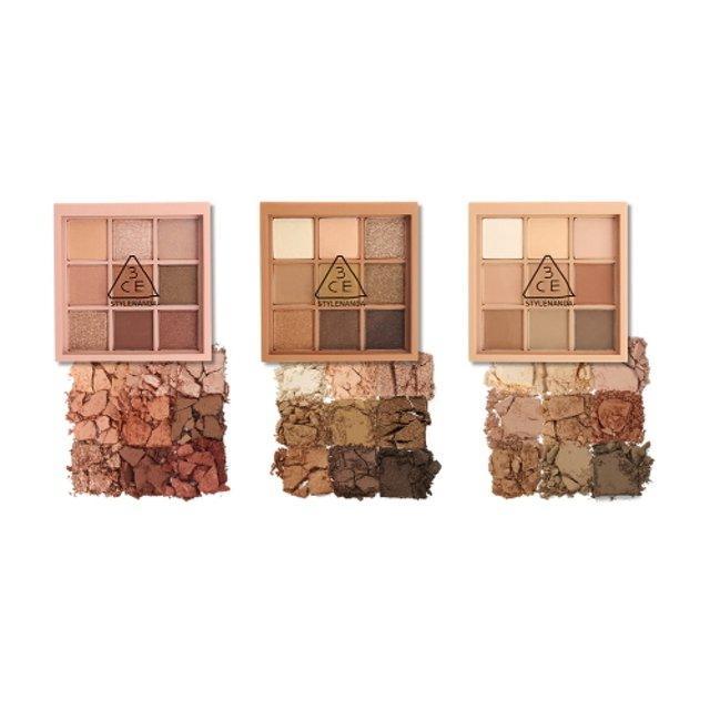 3CE Mood Recipe Palette shade swatches