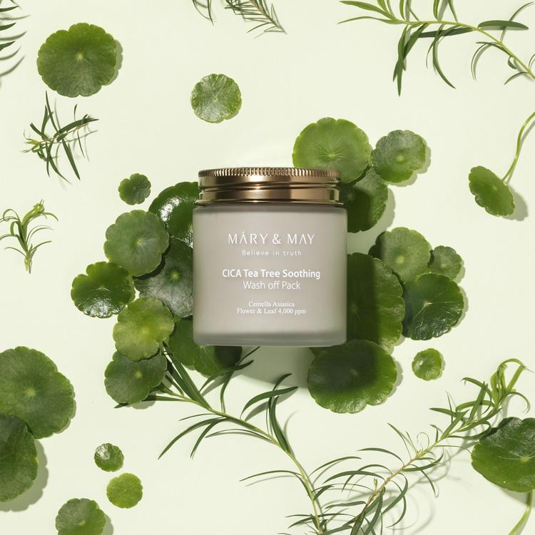 Mary&May CICA TeaTree Soothing Wash Off Pack 125g Korean skincare product image