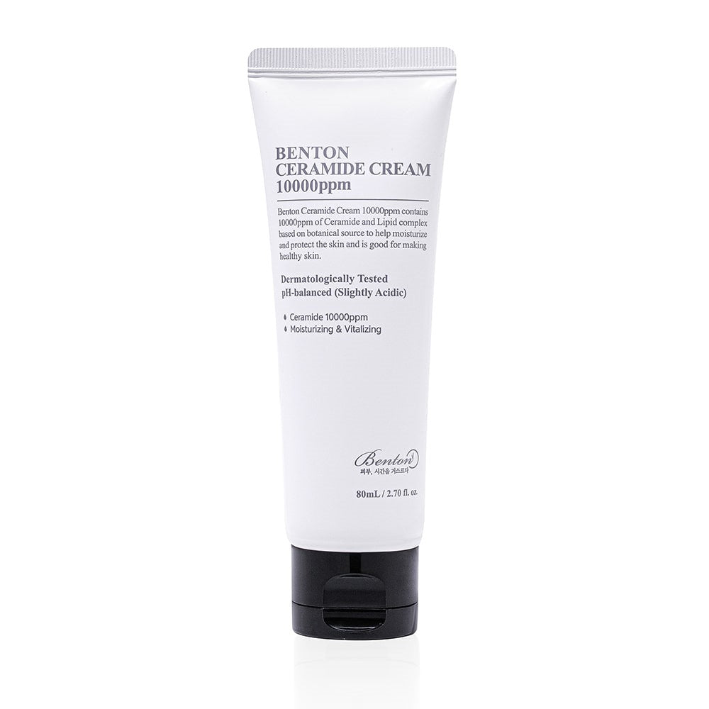 Benton Ceramide Cream texture swatch on hand