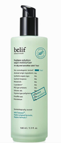 belif Problem Solution Vegan Moisturizer 100ml Korean moisturizer product image