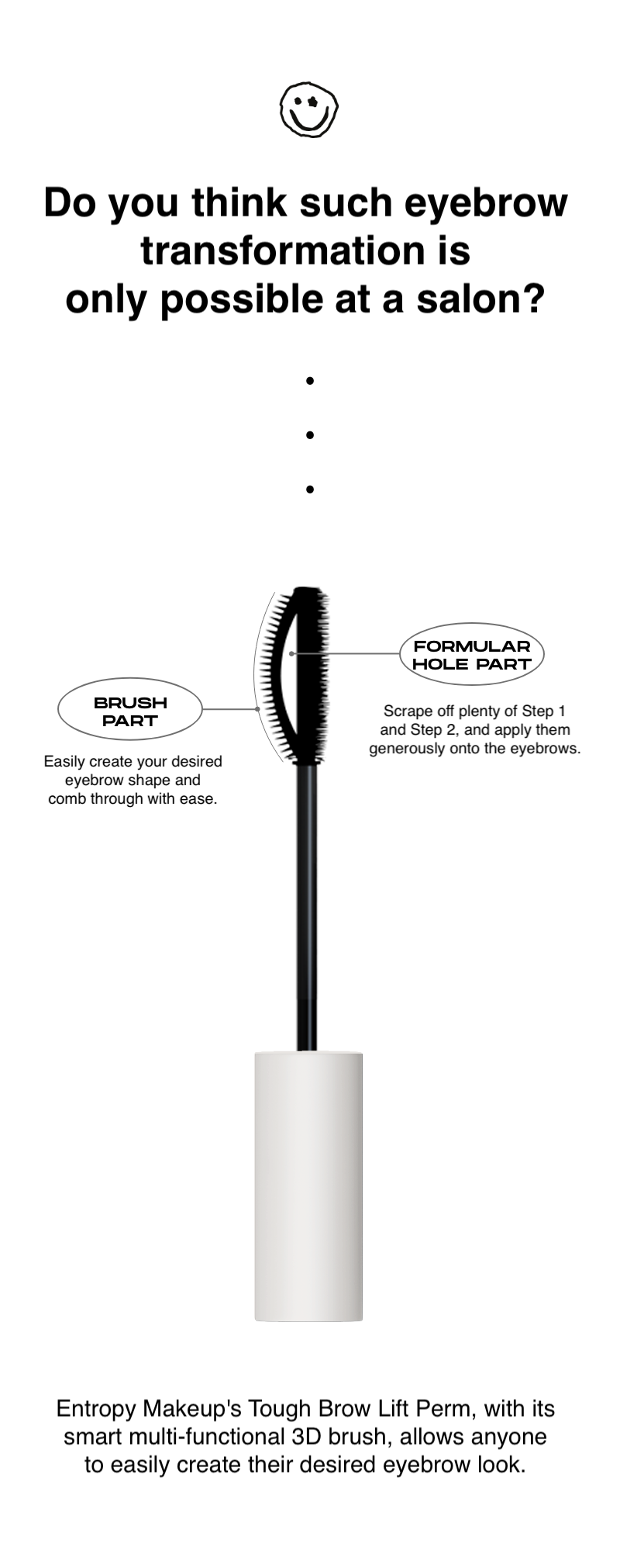 ENTROPY Tough Brow Lift Perm 20g K-beauty makeup product image