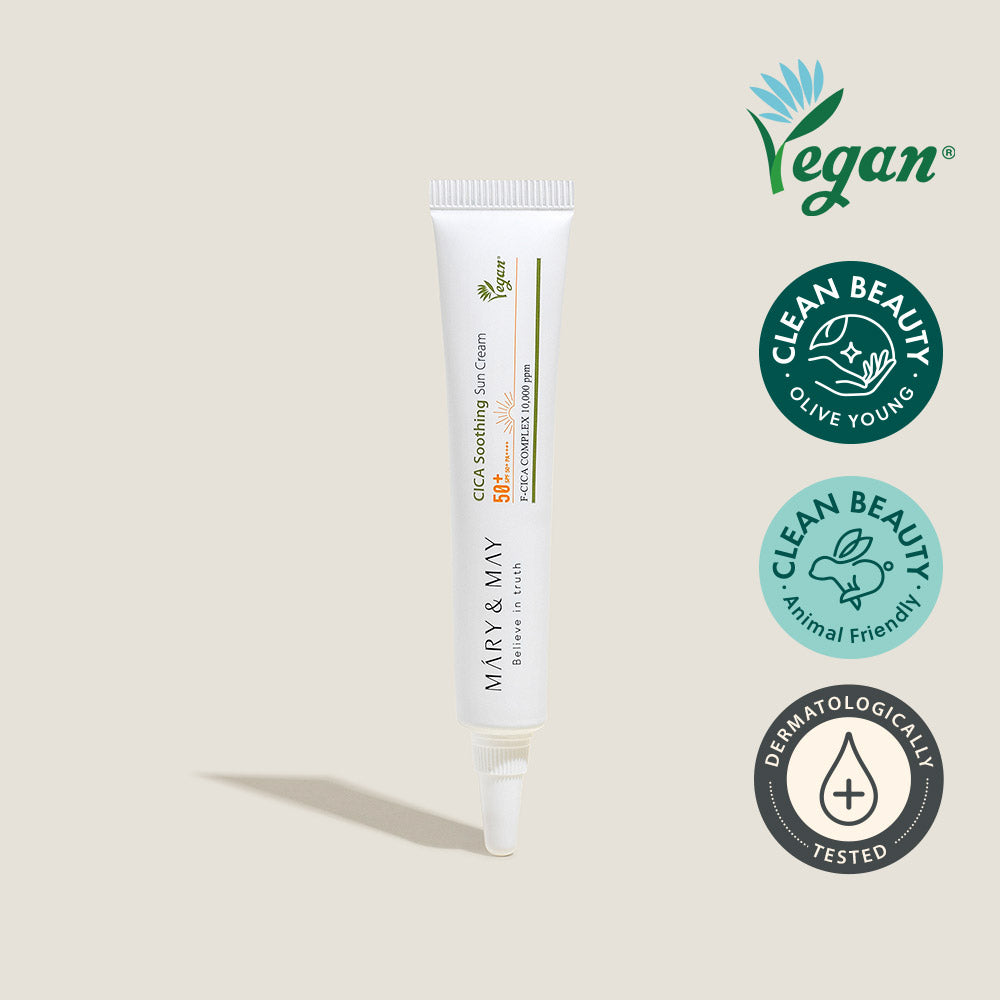 Mary&May CICA Soothing Sun Cream SPF50+ PA++++ 12g Miniature Korean sunscreen product image