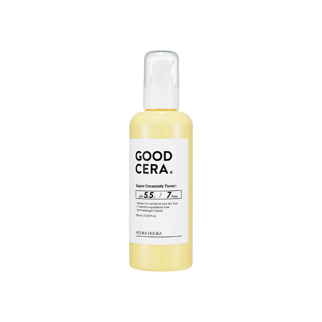 Holika Holika Good Cera Super Ceramide Toner 180ml packaging, barrier repair toner for dry skin