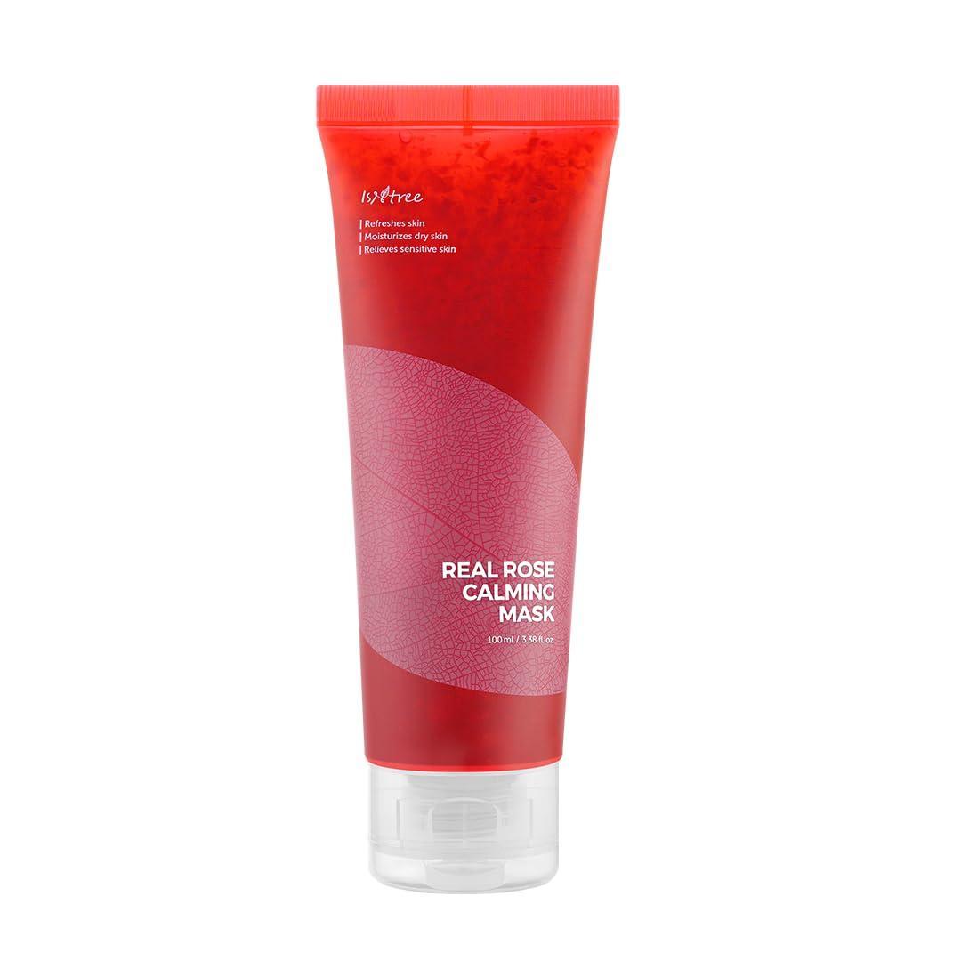 Isntree Real Rose Calming Mask 100ml Korean skincare product image