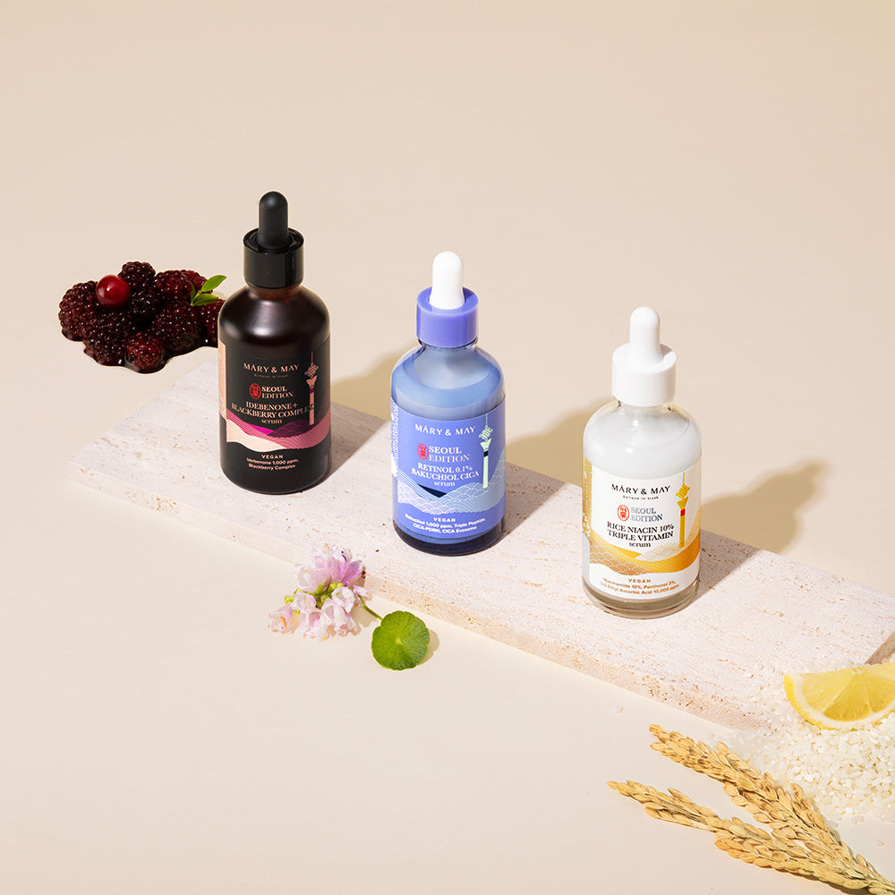 Mary&May Idebenone+Blackberry Complex Serum 80ml Korean essence product image