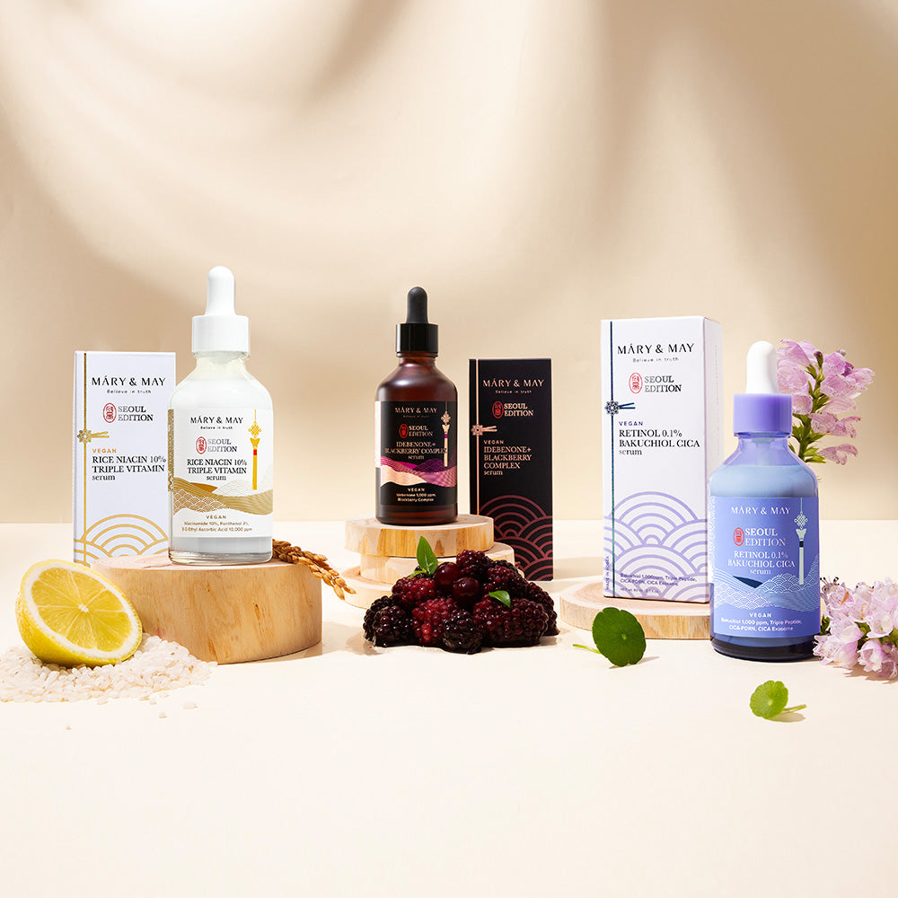 Mary&May Idebenone+Blackberry Complex Serum 80ml Korean essence product image