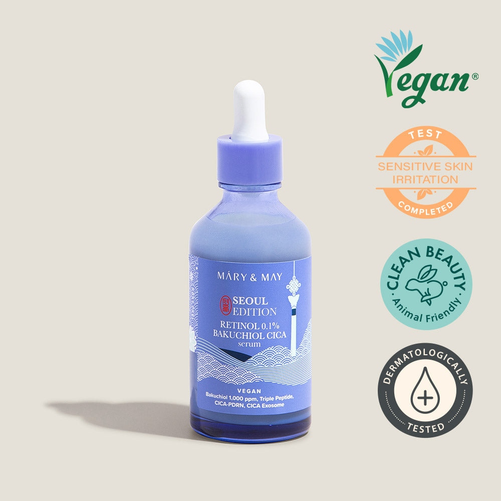 Mary&May Retinol 0.1% Bakuchiol CICA Serum 80ml Korean essence product image