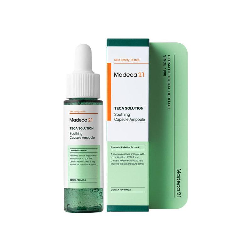 Madeca21 Soothing Ampoule applied to skin