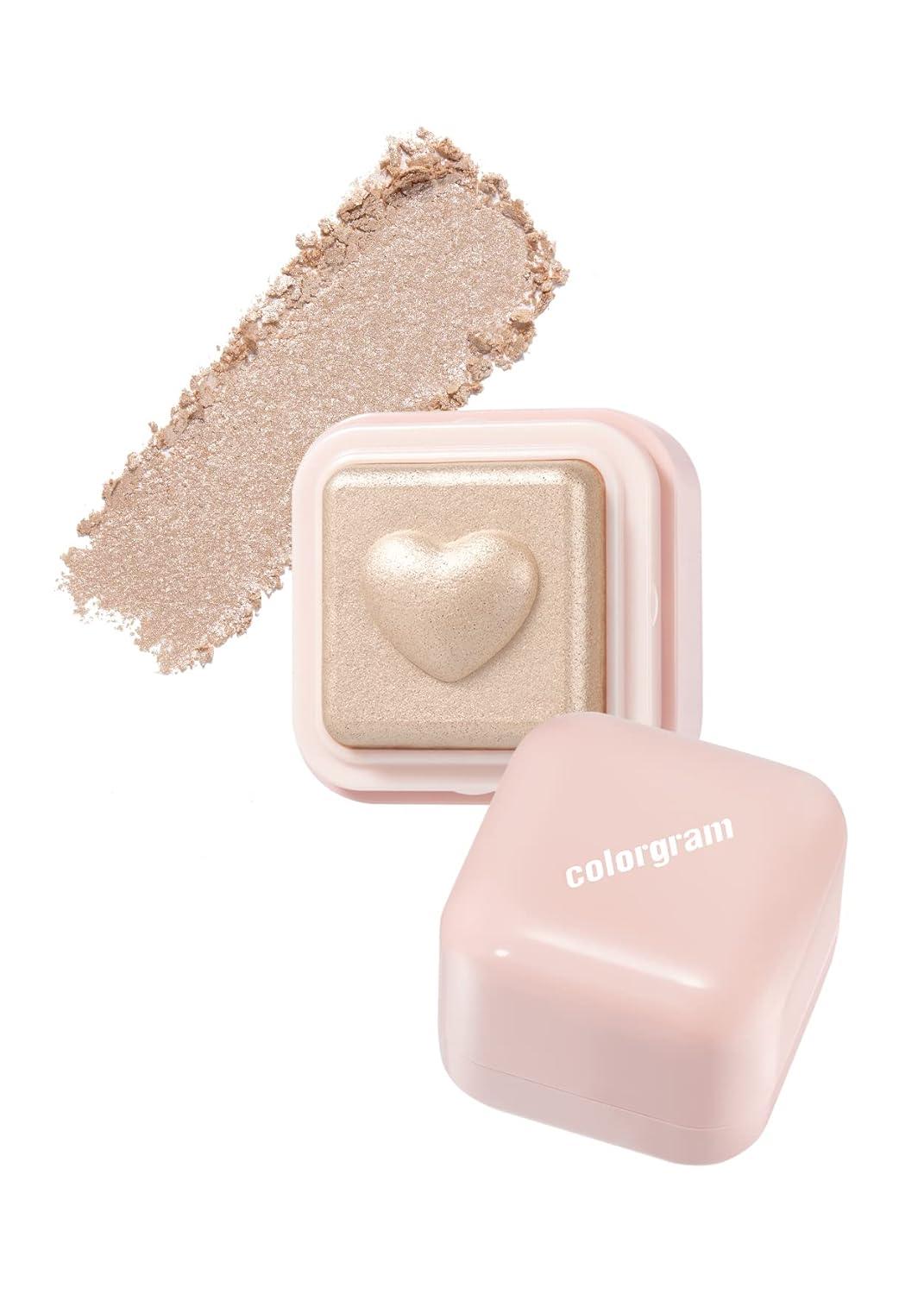 Colorgram Heartlighter Peach Heart texture swatch on skin
