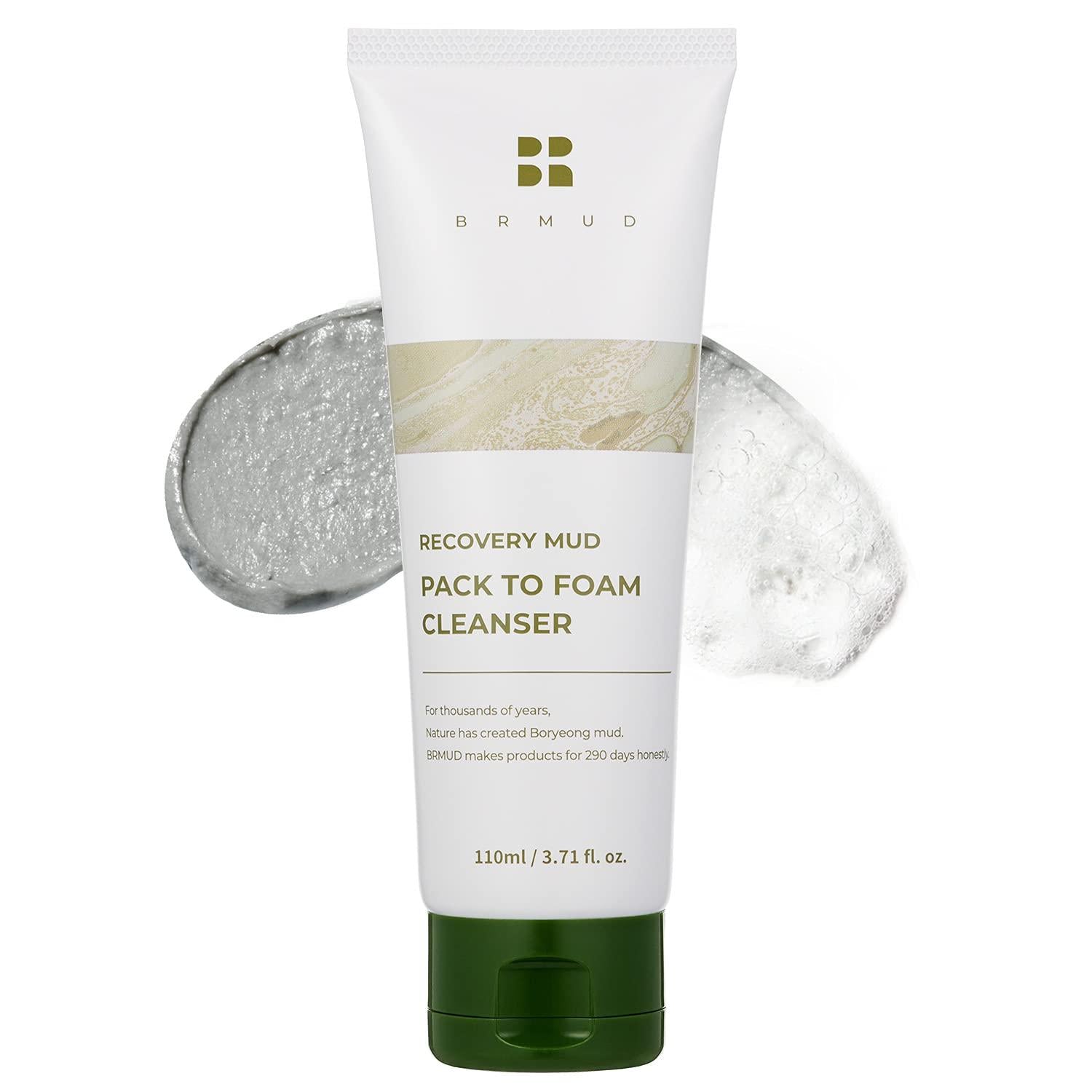 BRMUD Recovery Mud Pack to Foam Cleanser 110ml Korean cleanser product image