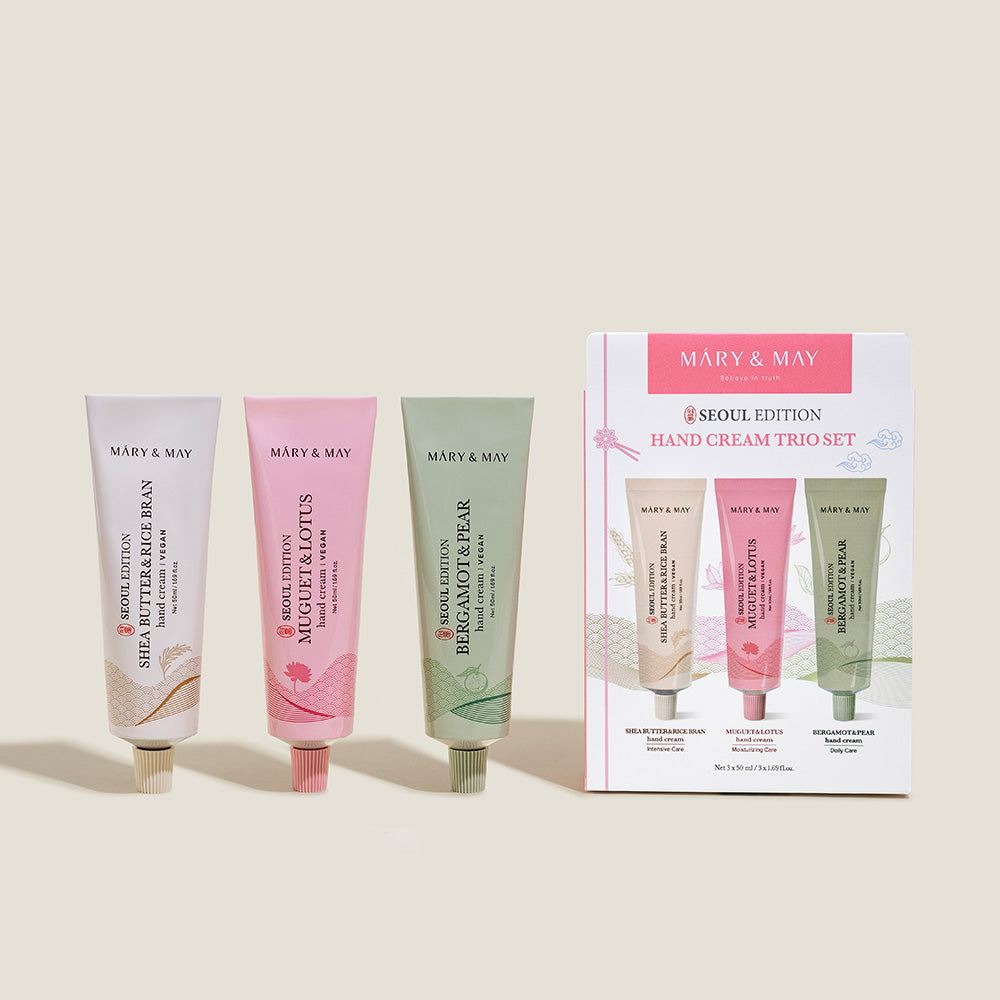 Mary&May Seoul Edition Hand Cream Trio Set (50ml x3) Korean body care product image