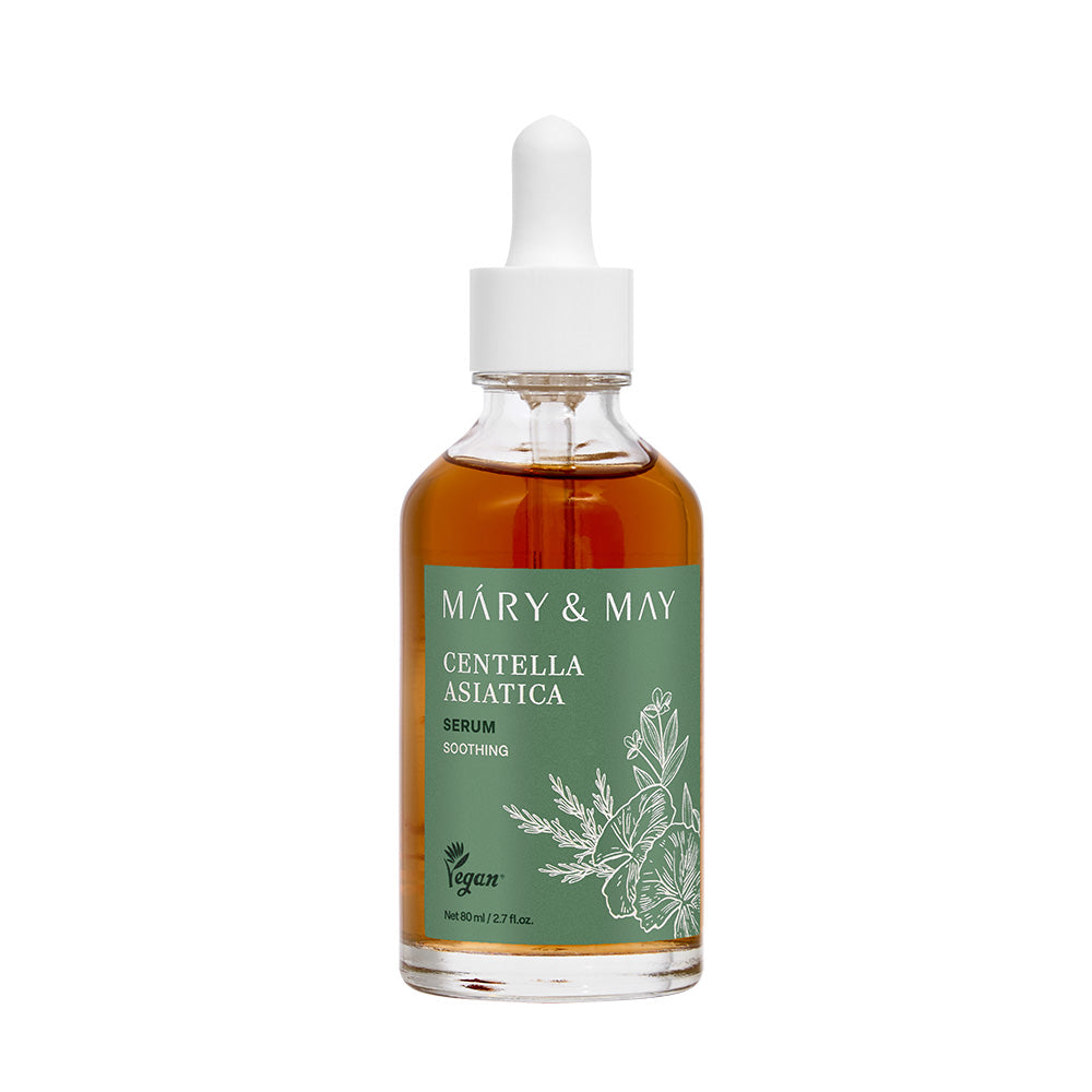 Mary&May Centella Asiatica Serum bathroom shelf display