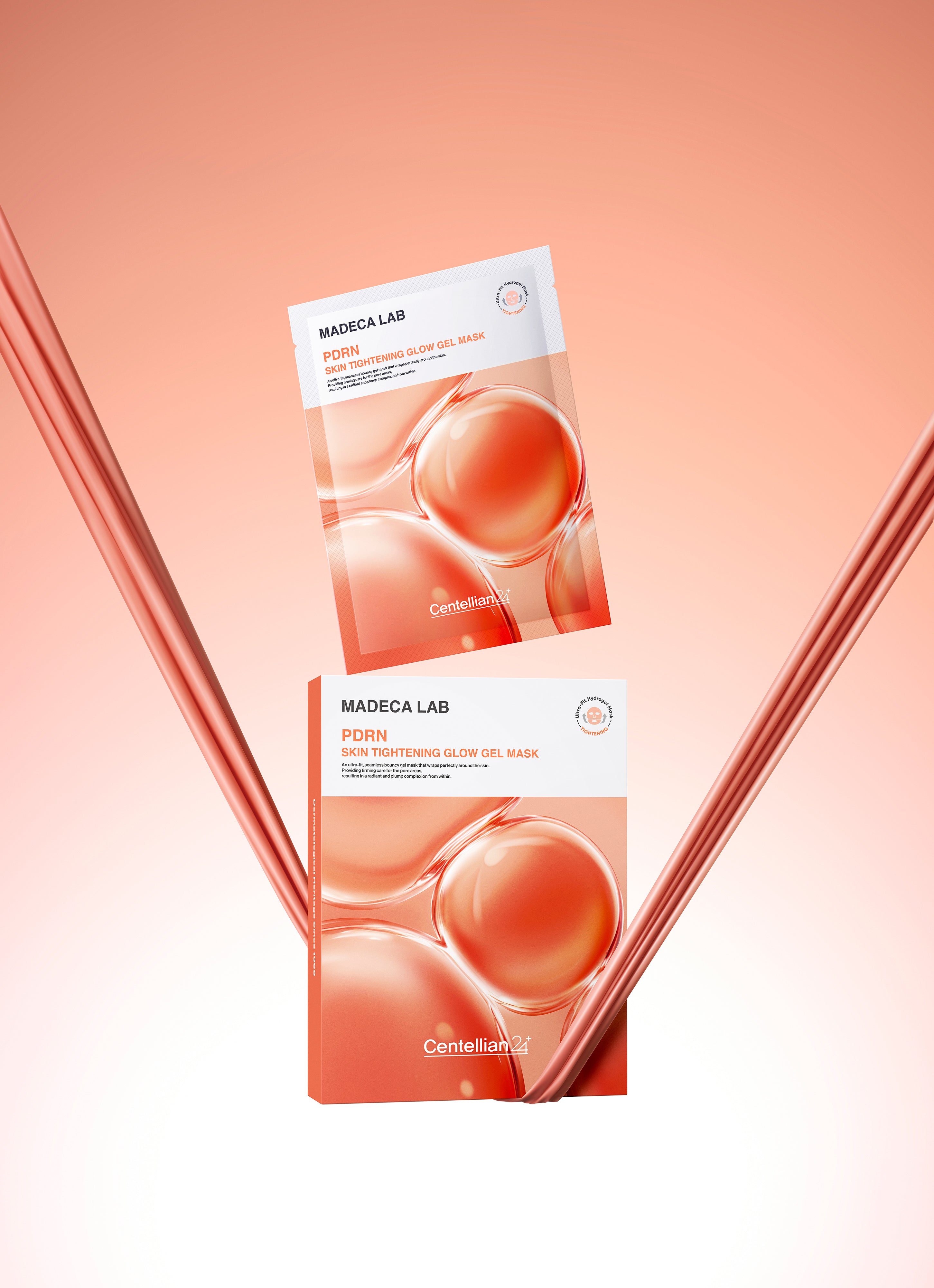 Centellian24 Madeca Lab PDRN Skin Tightening Glow Gel Mask 5ea Korean skincare product image