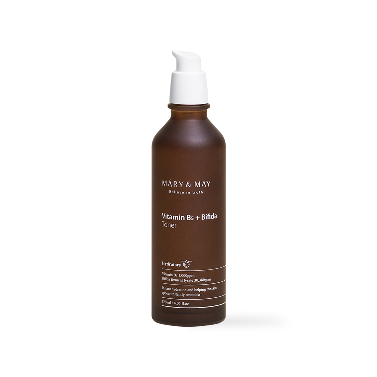 Mary&May Vitamin B5+Bifida Toner poured onto cotton pad