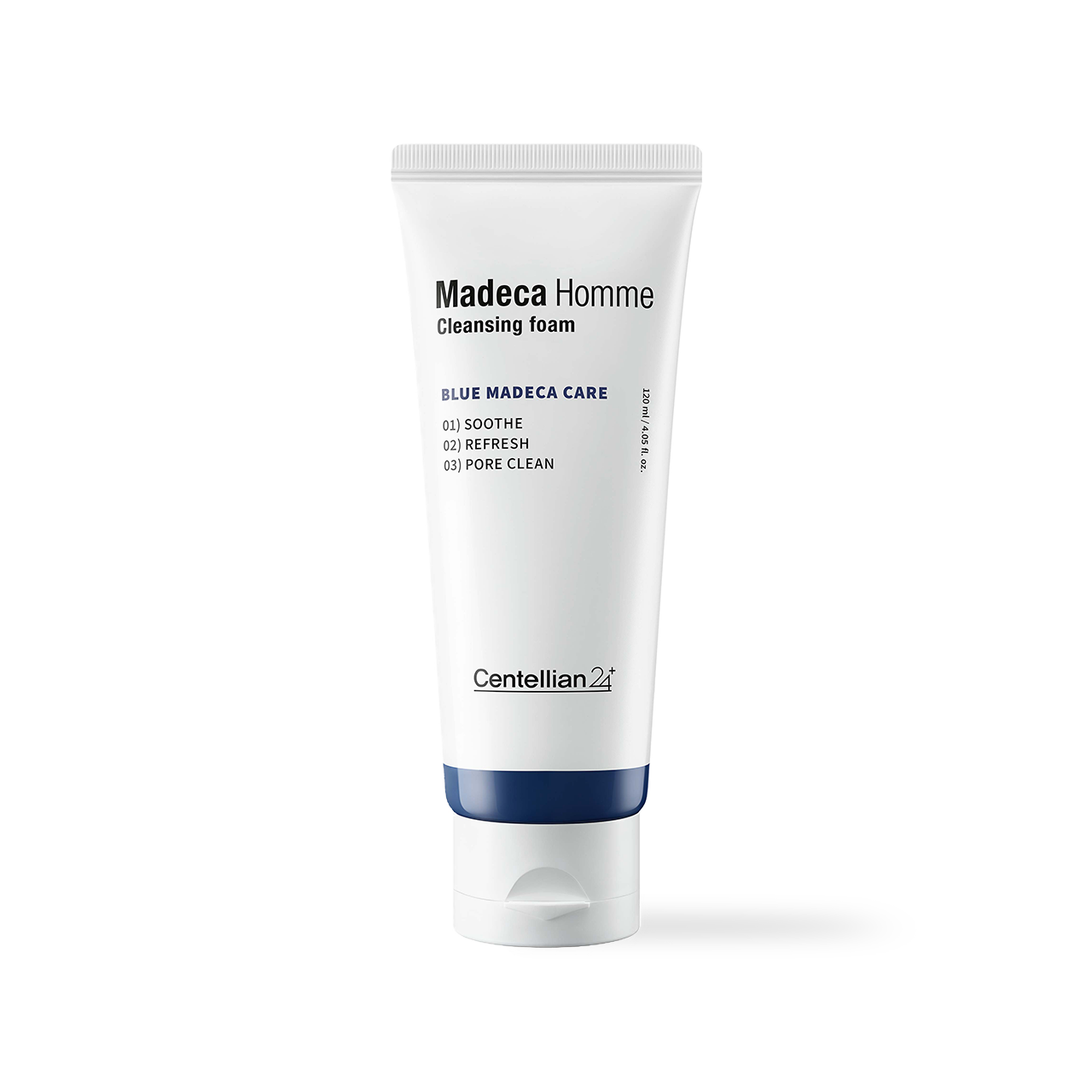 Centellian24 Homme Cleansing Foam lathered on hand