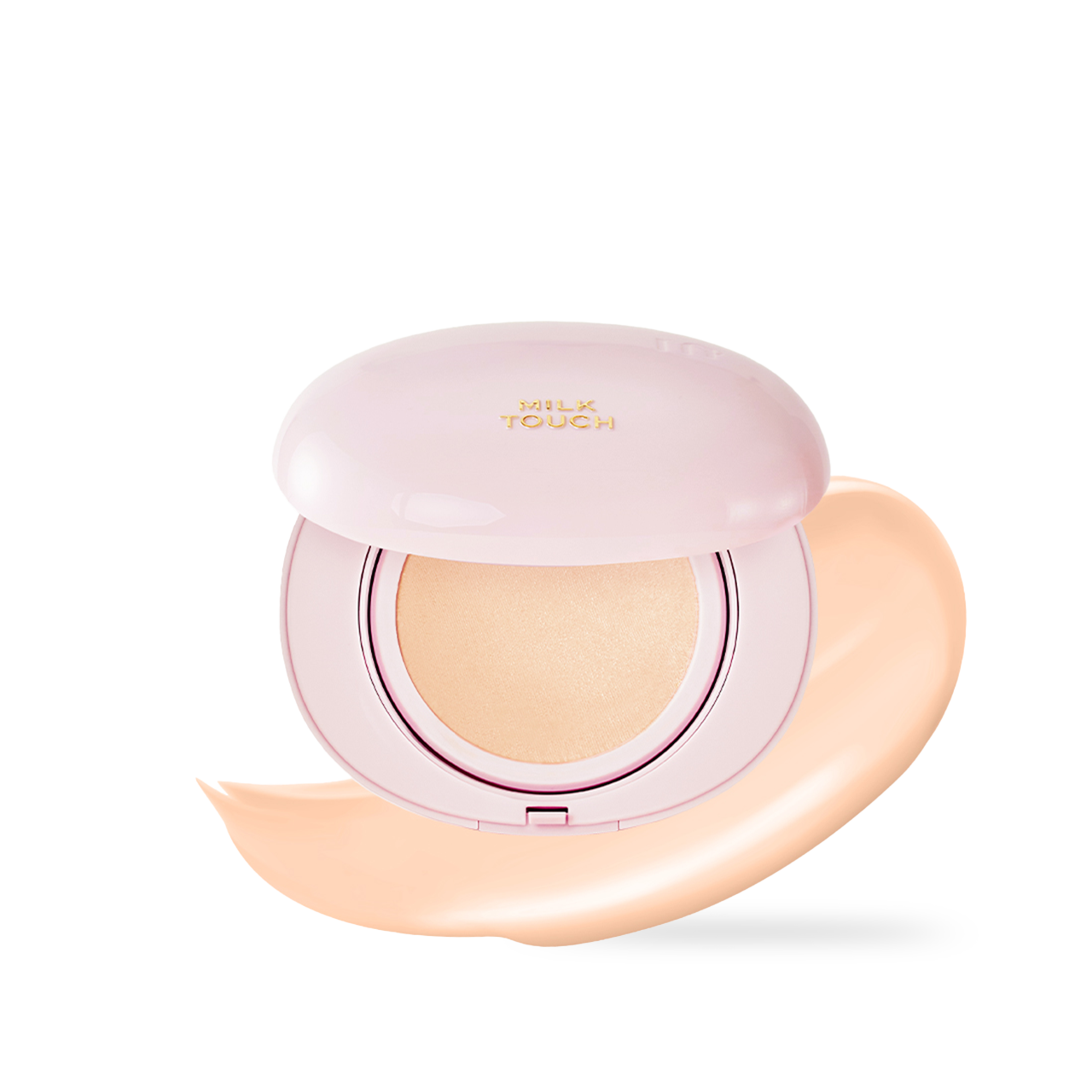 Milk Touch All Day Skin Fit Milky Glow Cushion #19N Vanilla Ivory 15g K-beauty makeup product image