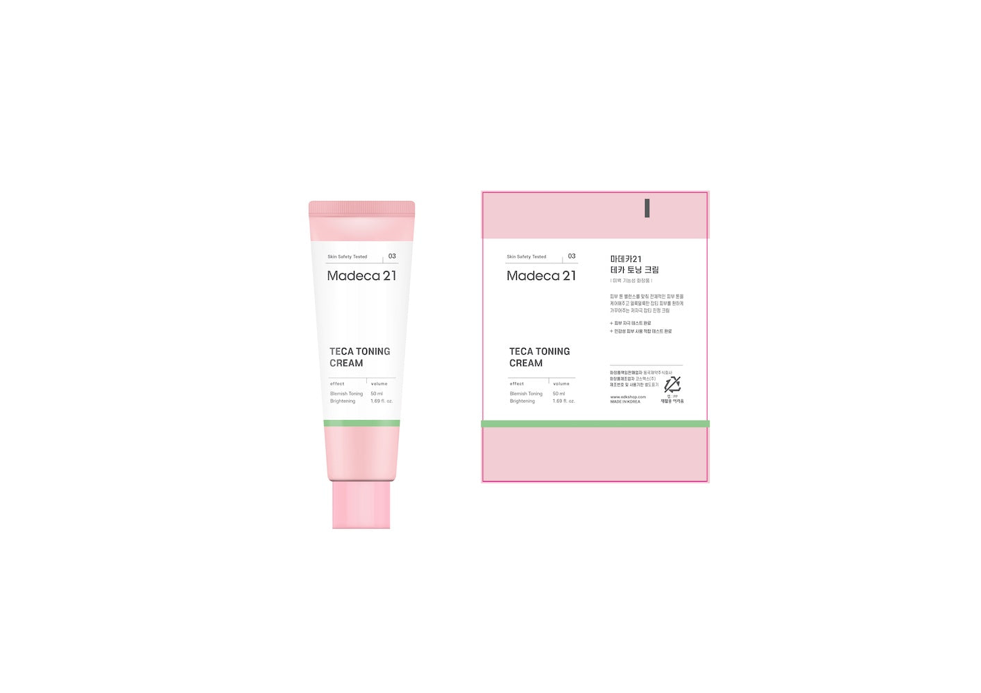 Madeca21 Teca Toning Cream 50ml Korean toner product image