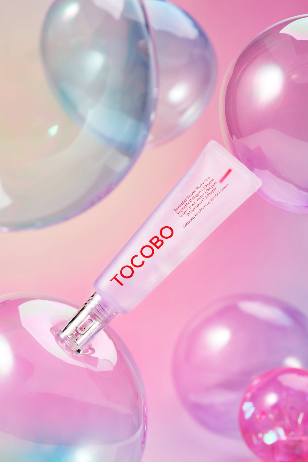 Close-up of eye cream texture on applicator tip