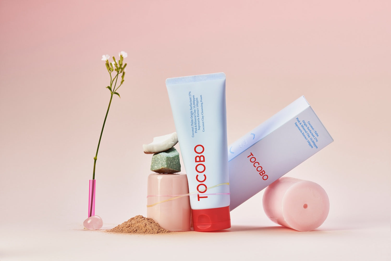 TOCOBO Coconut Clay Cleansing Foam 150ml Korean cleanser product image