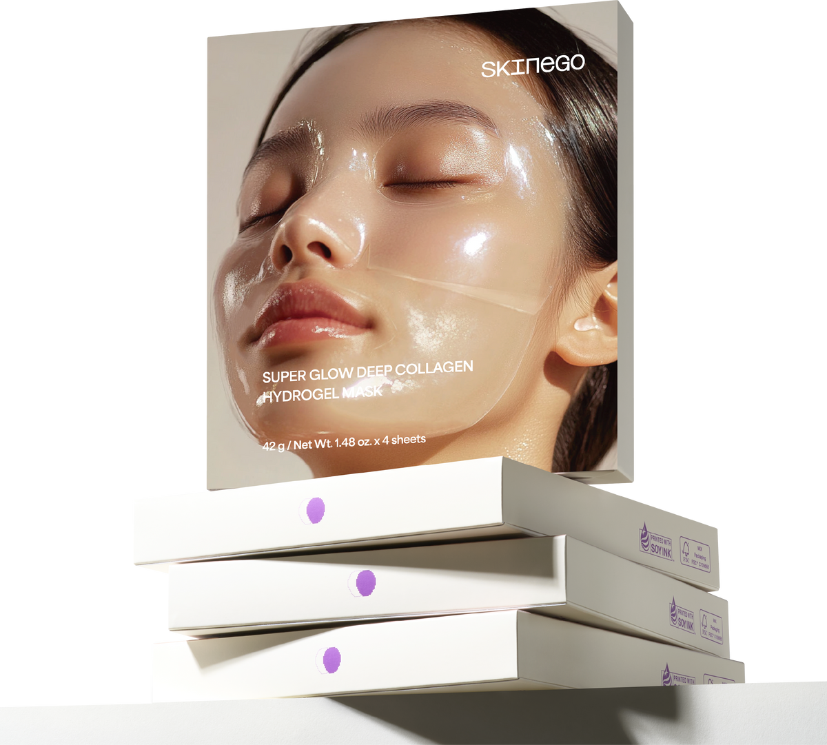 Skinego Super Glow Deep Collagen Hydrogel Mask - 2 Size