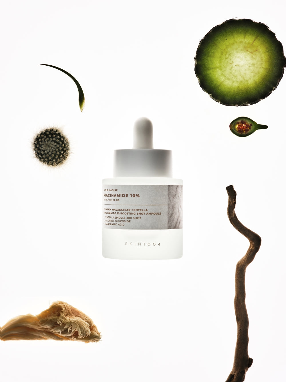 Close-up of ingredient list on ampoule box