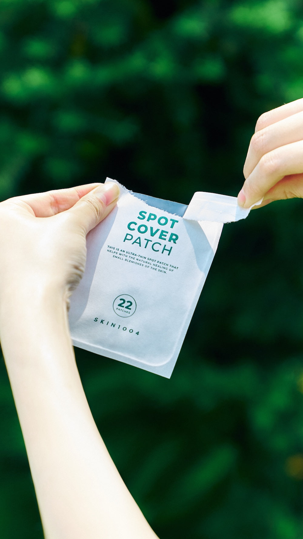 Close-up texture of unused hydrocolloid patch
