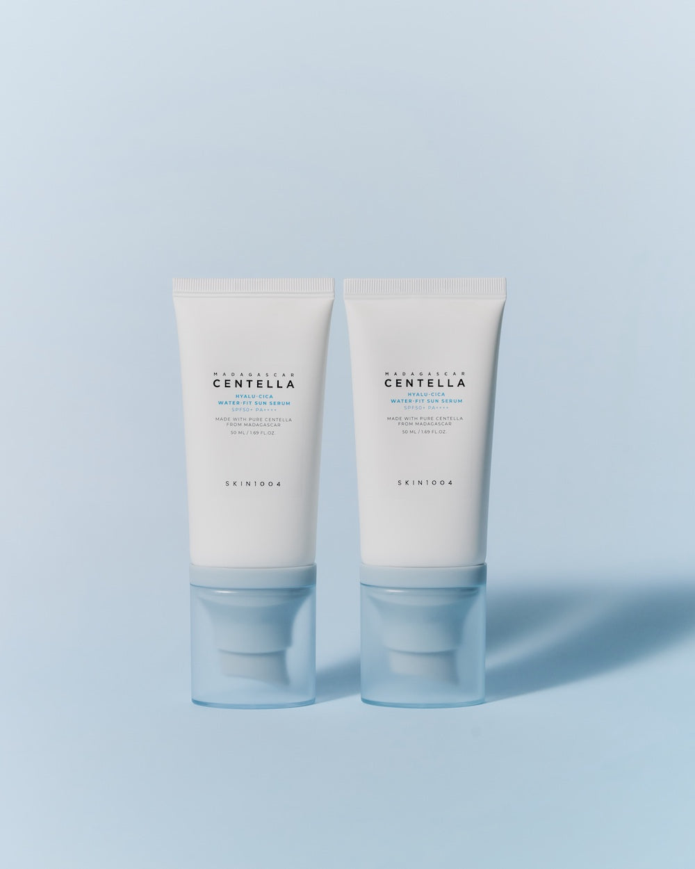 SKIN1004 Madagascar Centella Hyalu-Cica Water-Fit Sun Serum Twin Pack 50ml x 2 Korean sunscreen product image