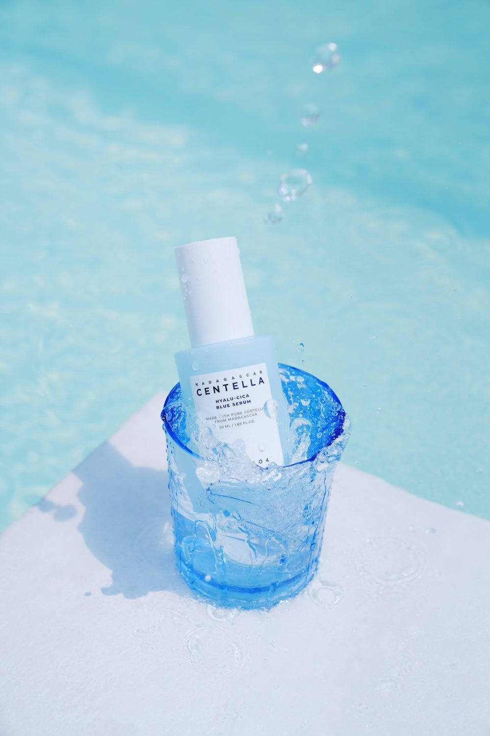Serum texture stretched between two fingers