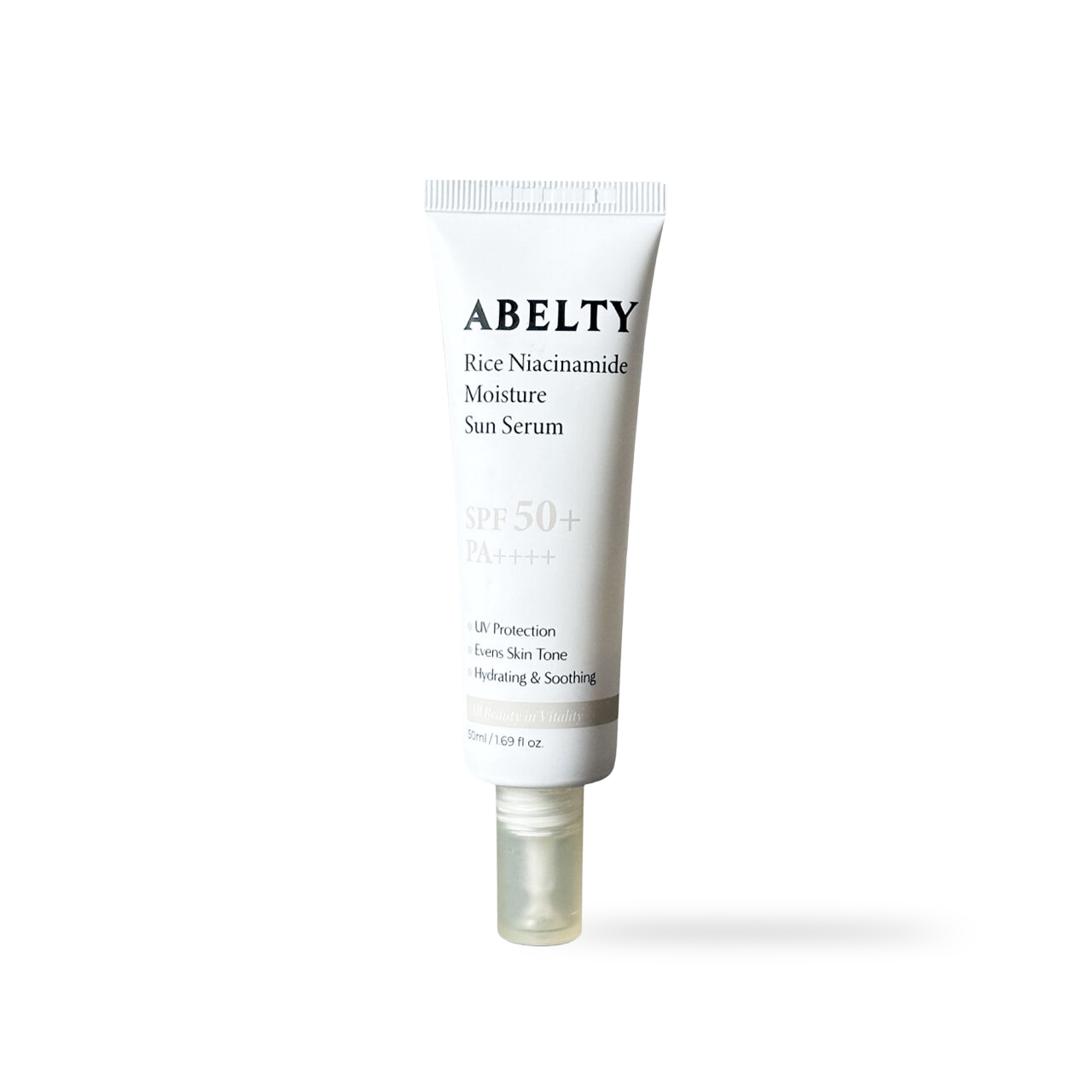 Abelty Rice Squalane Sun Serum texture swatch