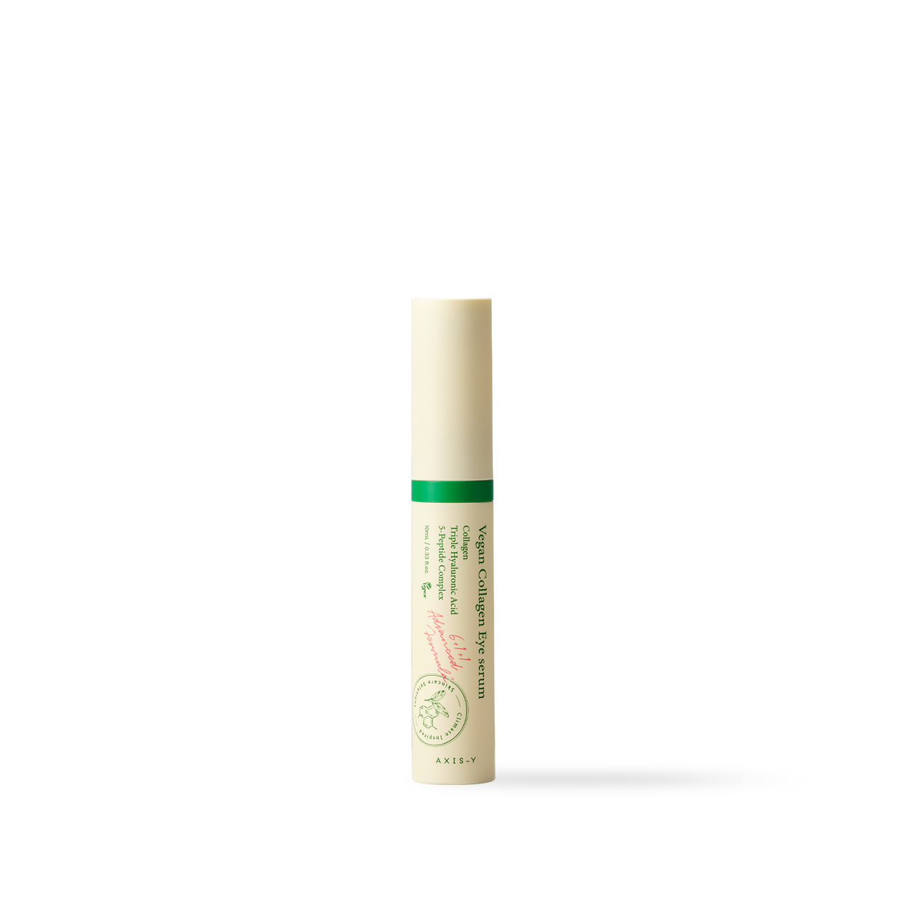 Eye serum rollerball applied around eye area