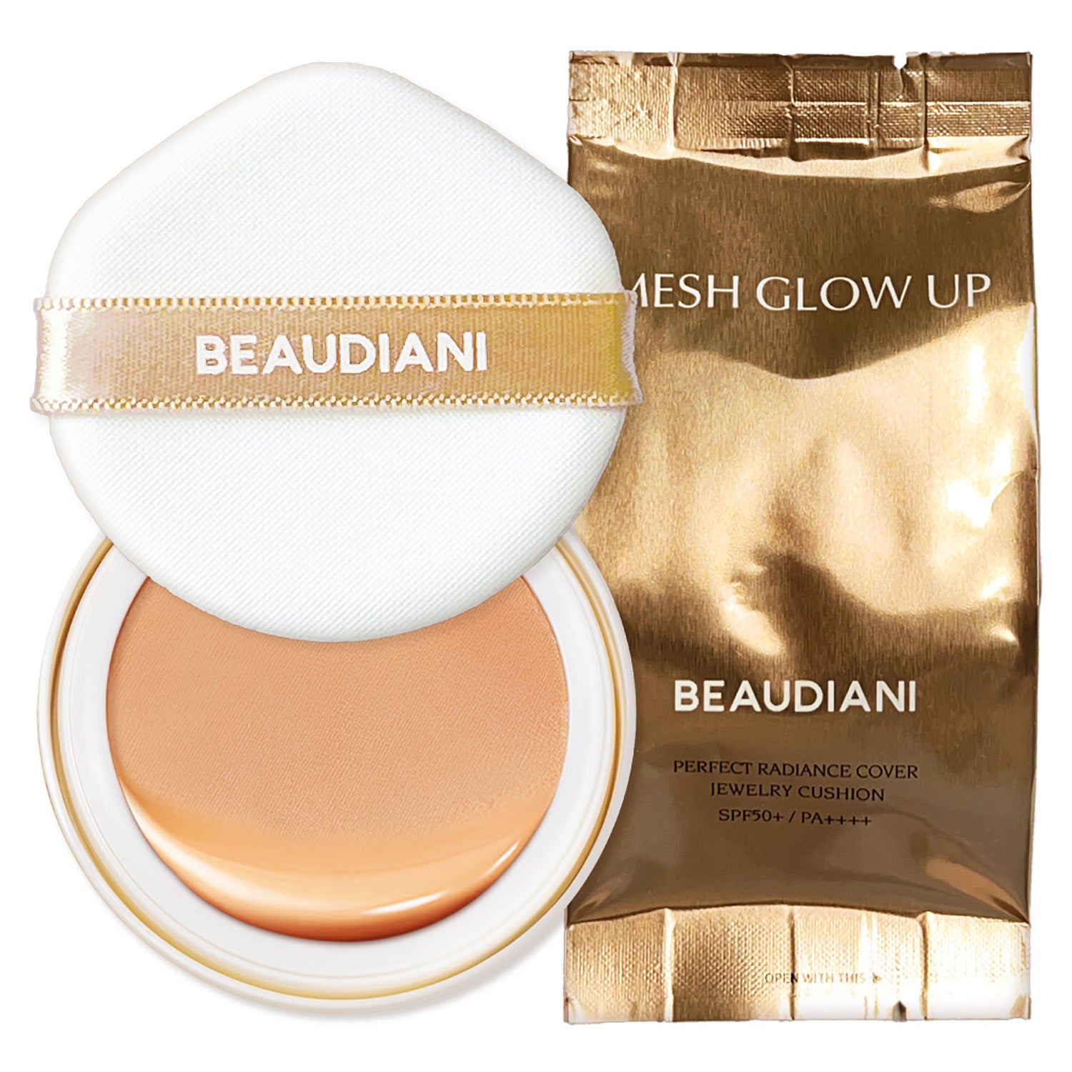 BEAUDIANI Mesh Glow Up Cushion Refill 12g 3 Colors K-beauty makeup product image