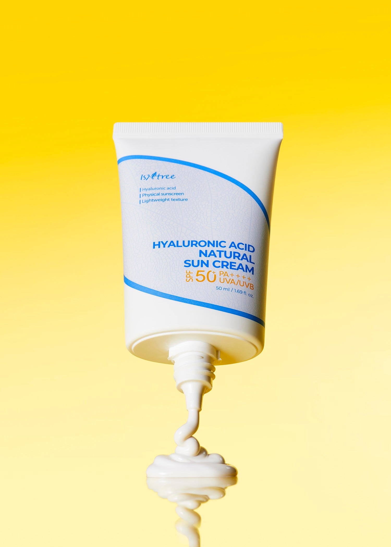 Isntree Hyaluronic Acid Natural Sun Cream 50ml Korean sunscreen product image