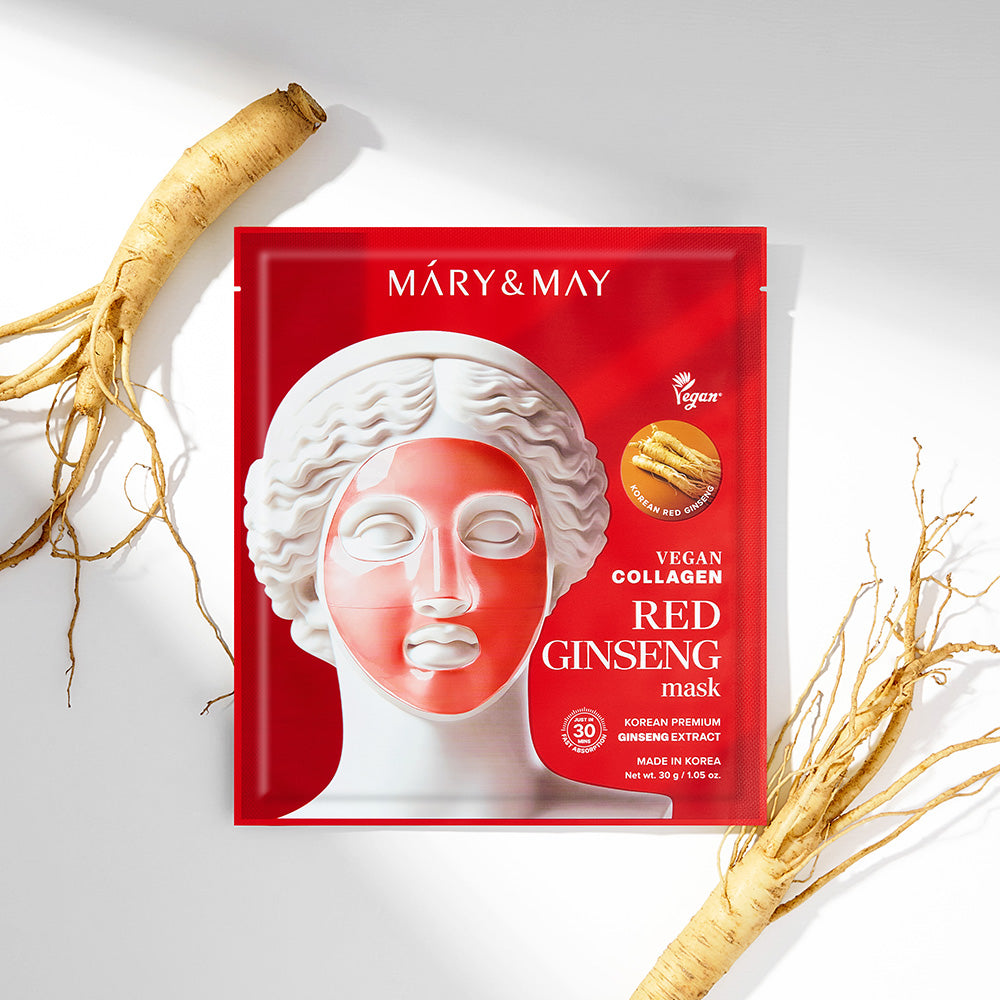 Mary&May Vegan Collagen Red Ginseng Mask (30g x4) Korean toner product image