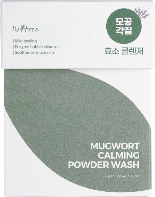 Isntree Mugwort Calming Powder Wash 1g x 25ea Korean cleanser product image