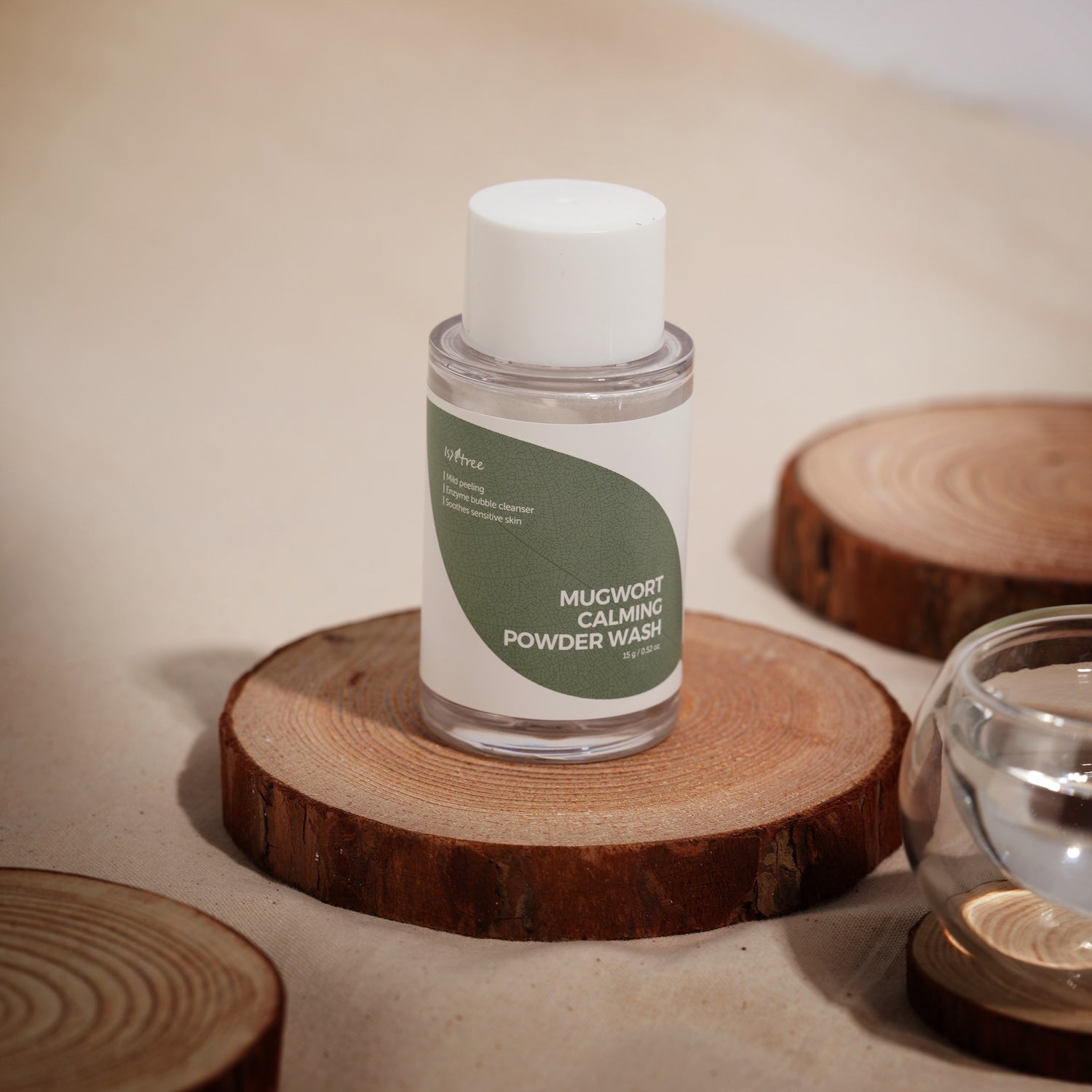 Isntree Mugwort Calming Powder Wash 15g product shot