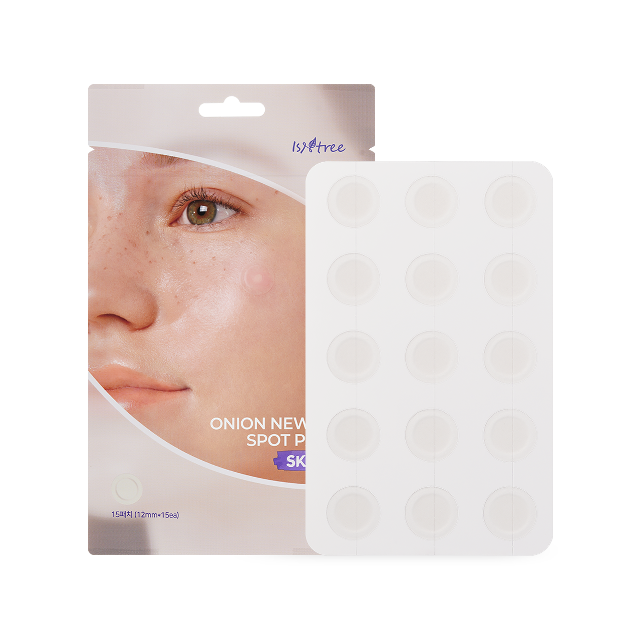 Isntree Onion Newpair Spot Patch Skin Fit 15PATCHES Korean skincare product image