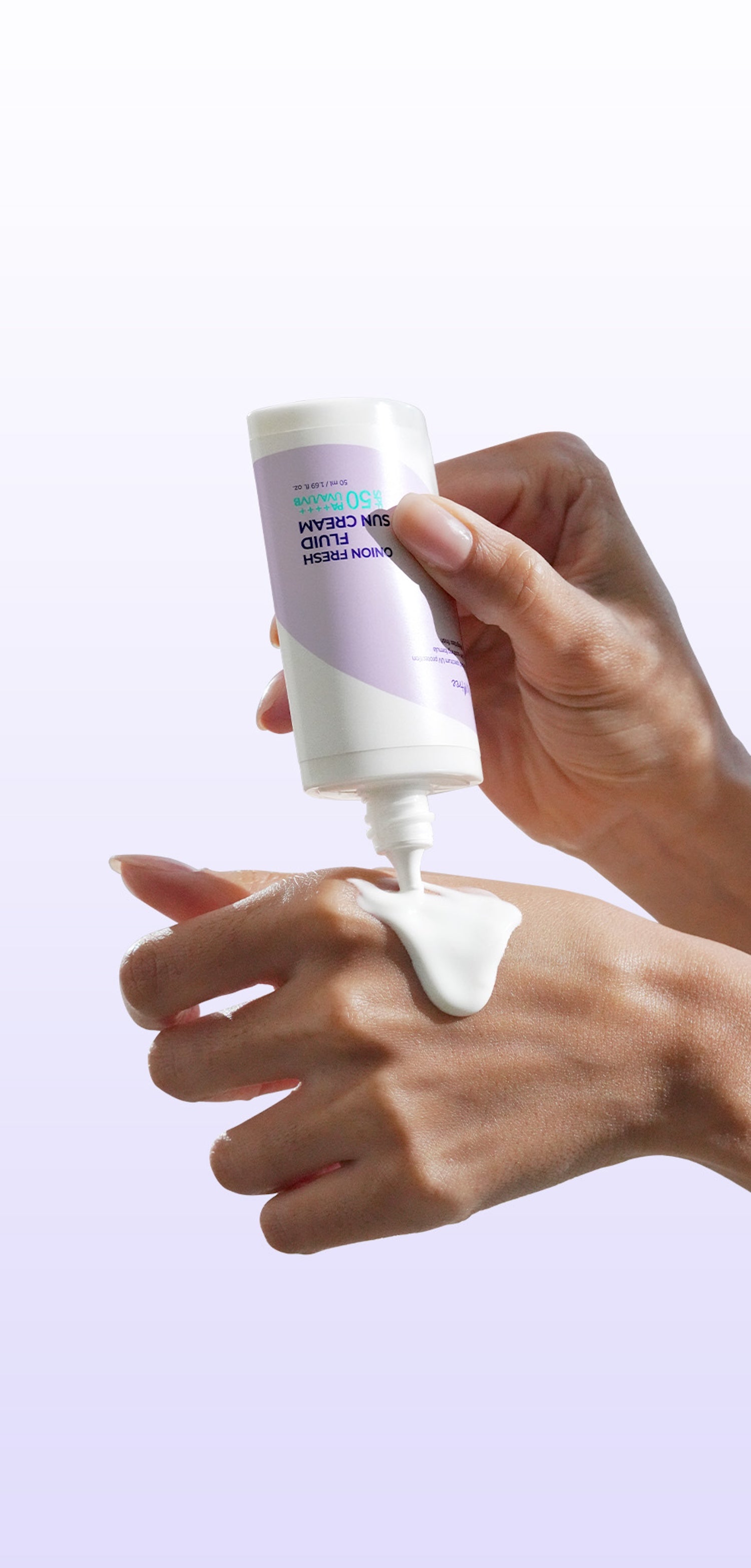 Isntree Onion Fresh Fluid Sun Cream 50ml Korean sunscreen product image