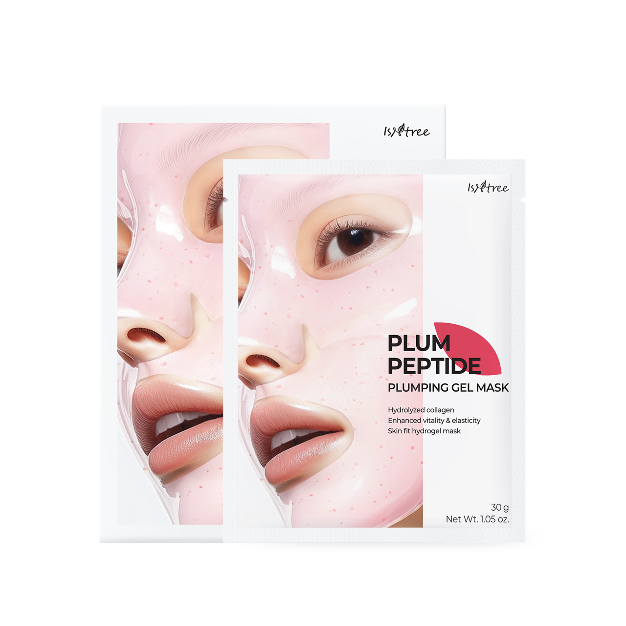 Isntree Plum Peptide Plumping Gel Mask 30g x 4ea Korean skincare product image