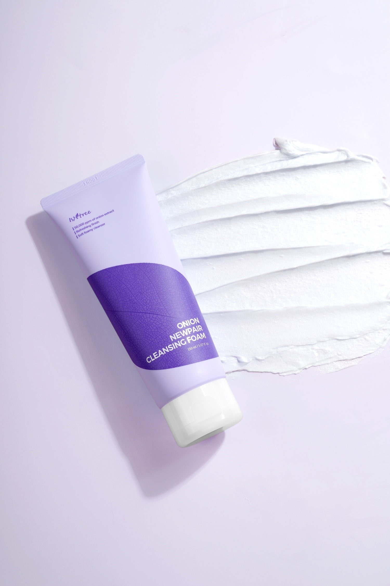 Isntree Onion Newpair Cleansing Foam 150ml lifestyle shot on shelf