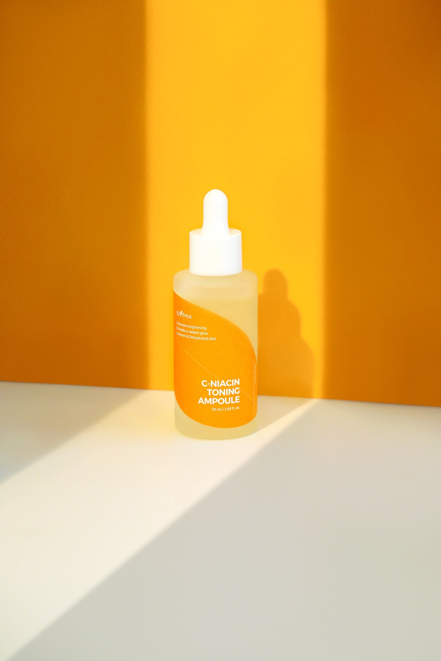 Isntree C Niacin Ampoule applied and patted into skin