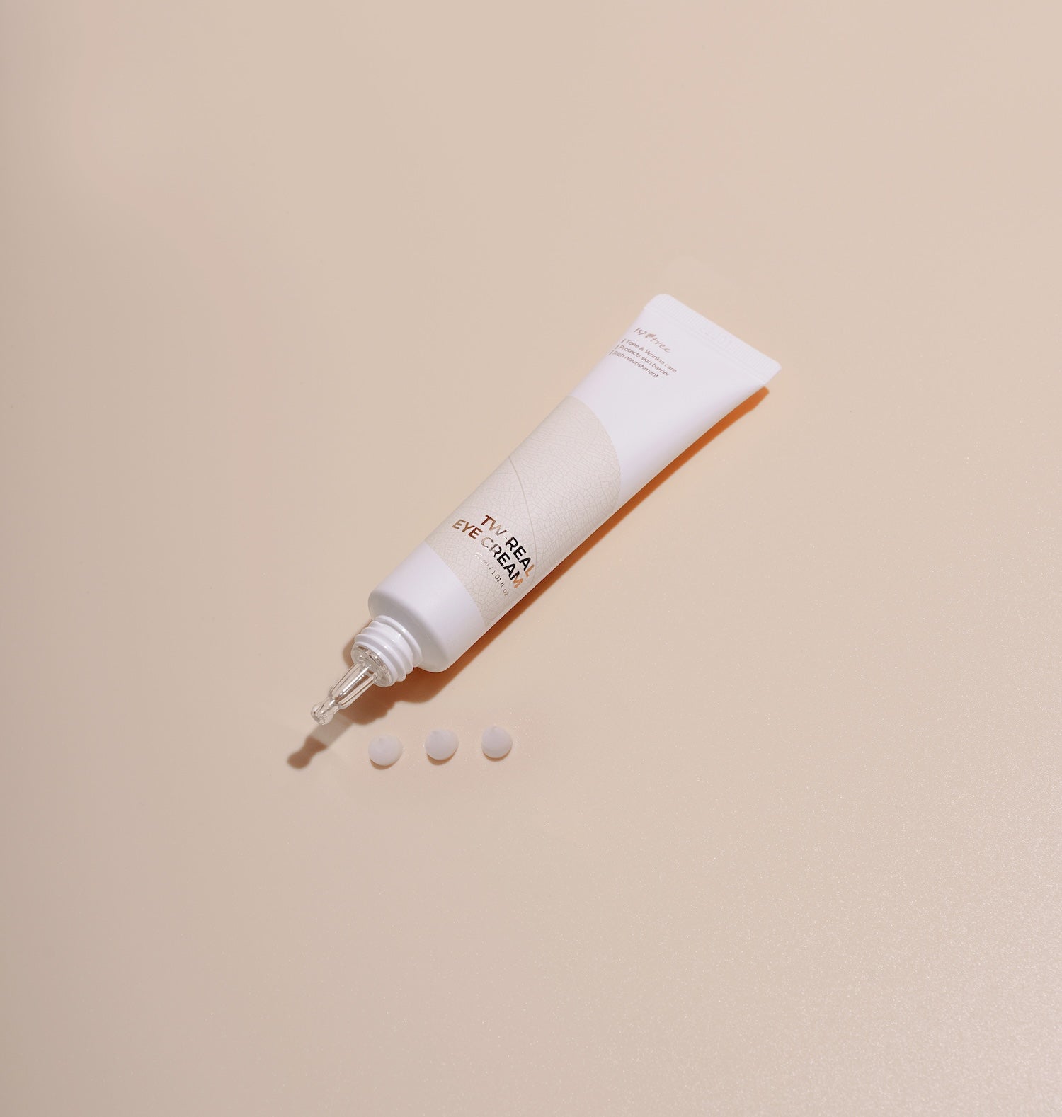 Isntree TW Real Eye Cream tube next to packaging box