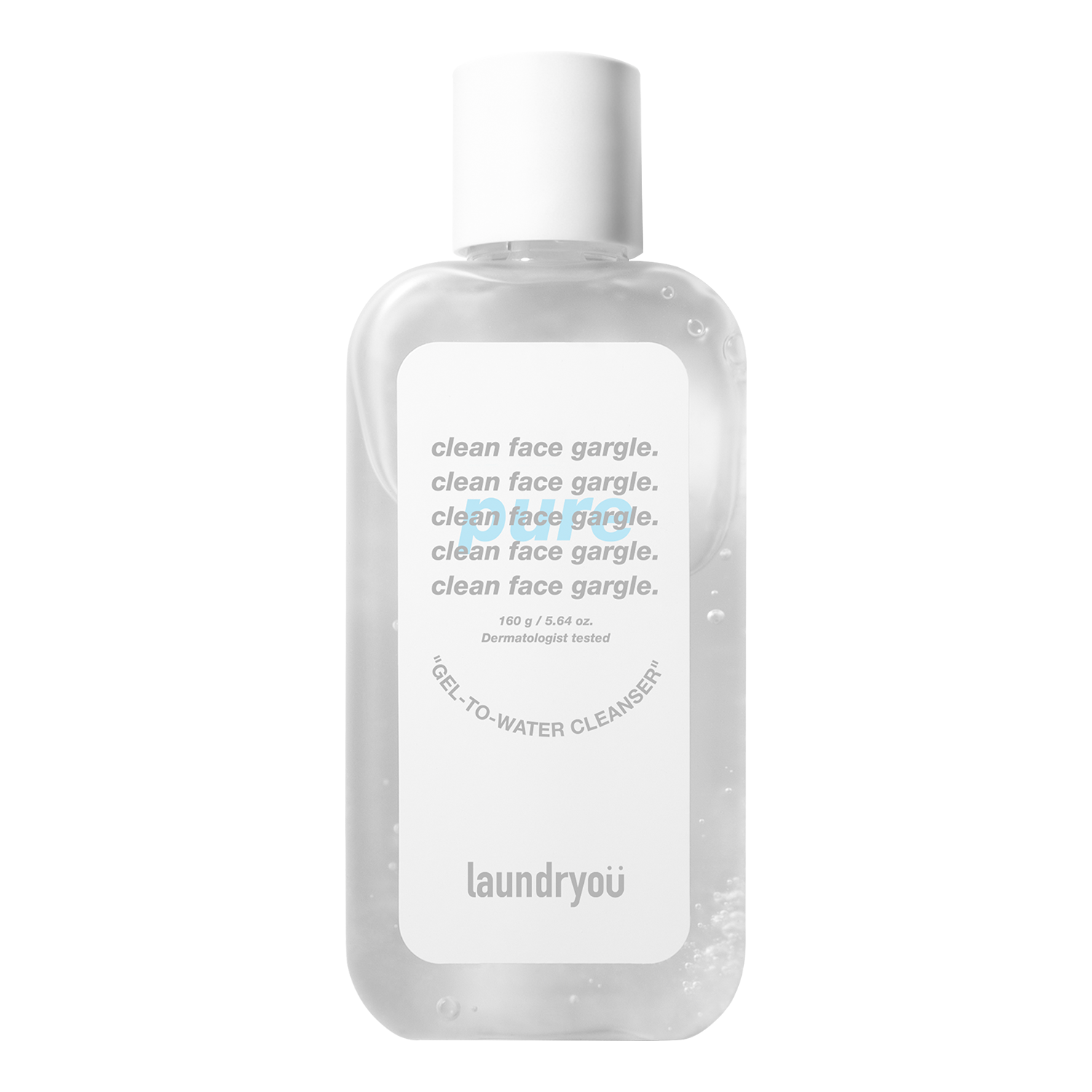 LAUNDRYOU Clean Face Gargle Gel to Foam Cleanser Pure 160g Korean cleanser product image