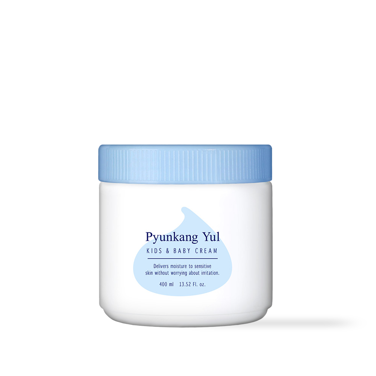the Pyunkang Yul Kids and Baby Cream jar shown with the lid removed