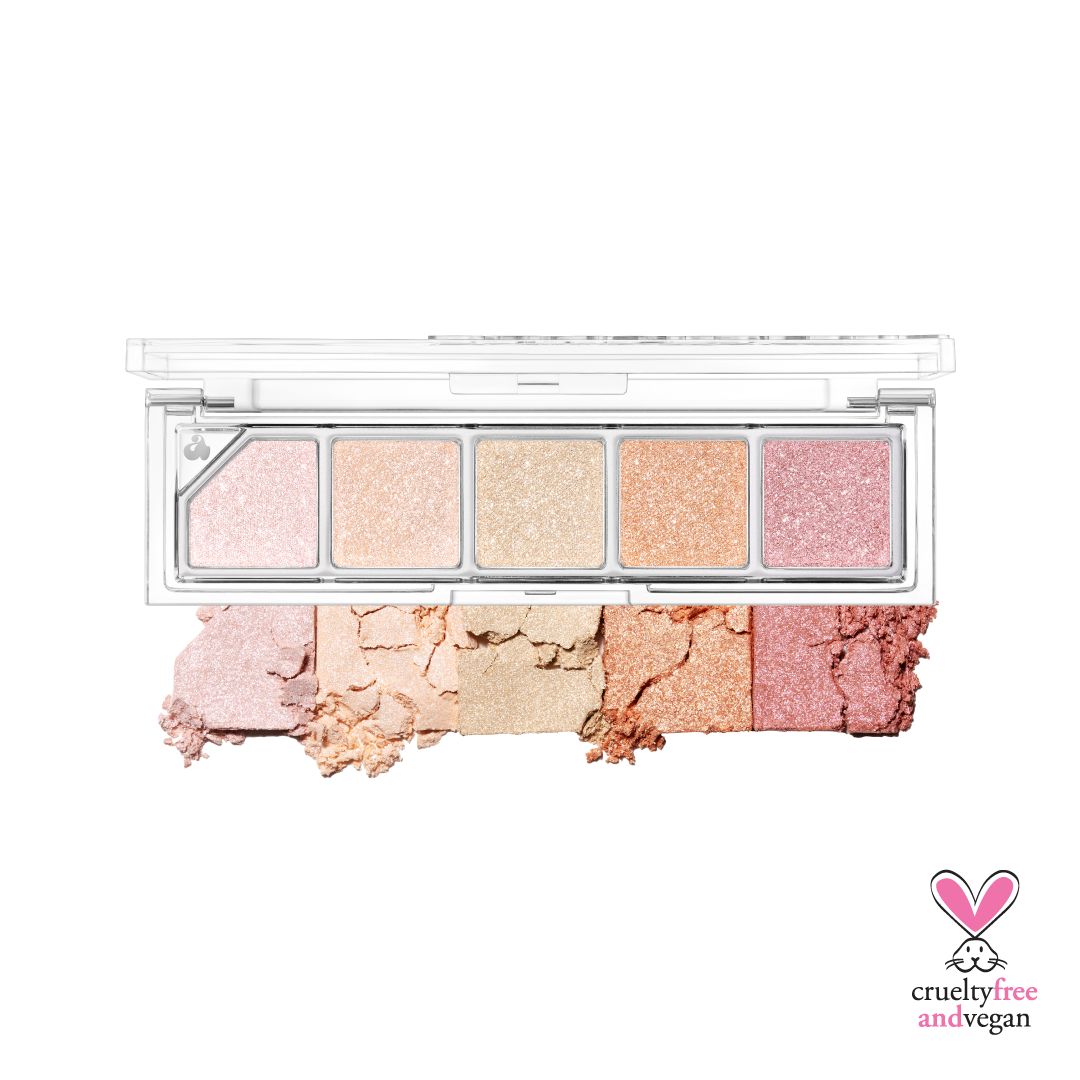 Unleashia Ballerina Highlighter Palette shade swatches